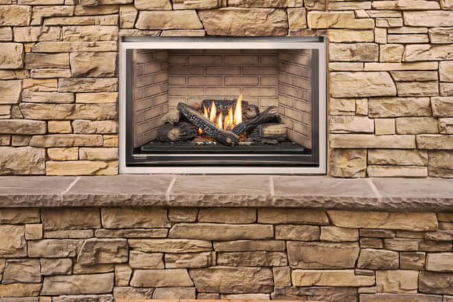 Montigo Divine Outdoor H38VO in a covered outdoor patio