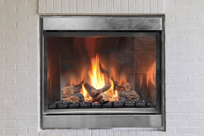 Montigo Divine Outdoor H42VO in a patio wall